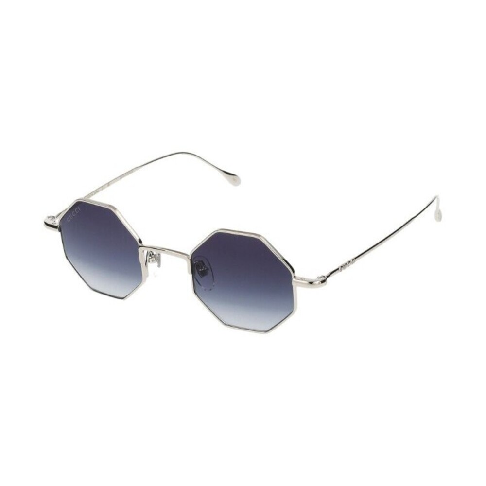Gucci Sunglasses Gucci Gg1814s 003 Silver Silver Blue 41/22/145 - NWT - Picture 2 of 4